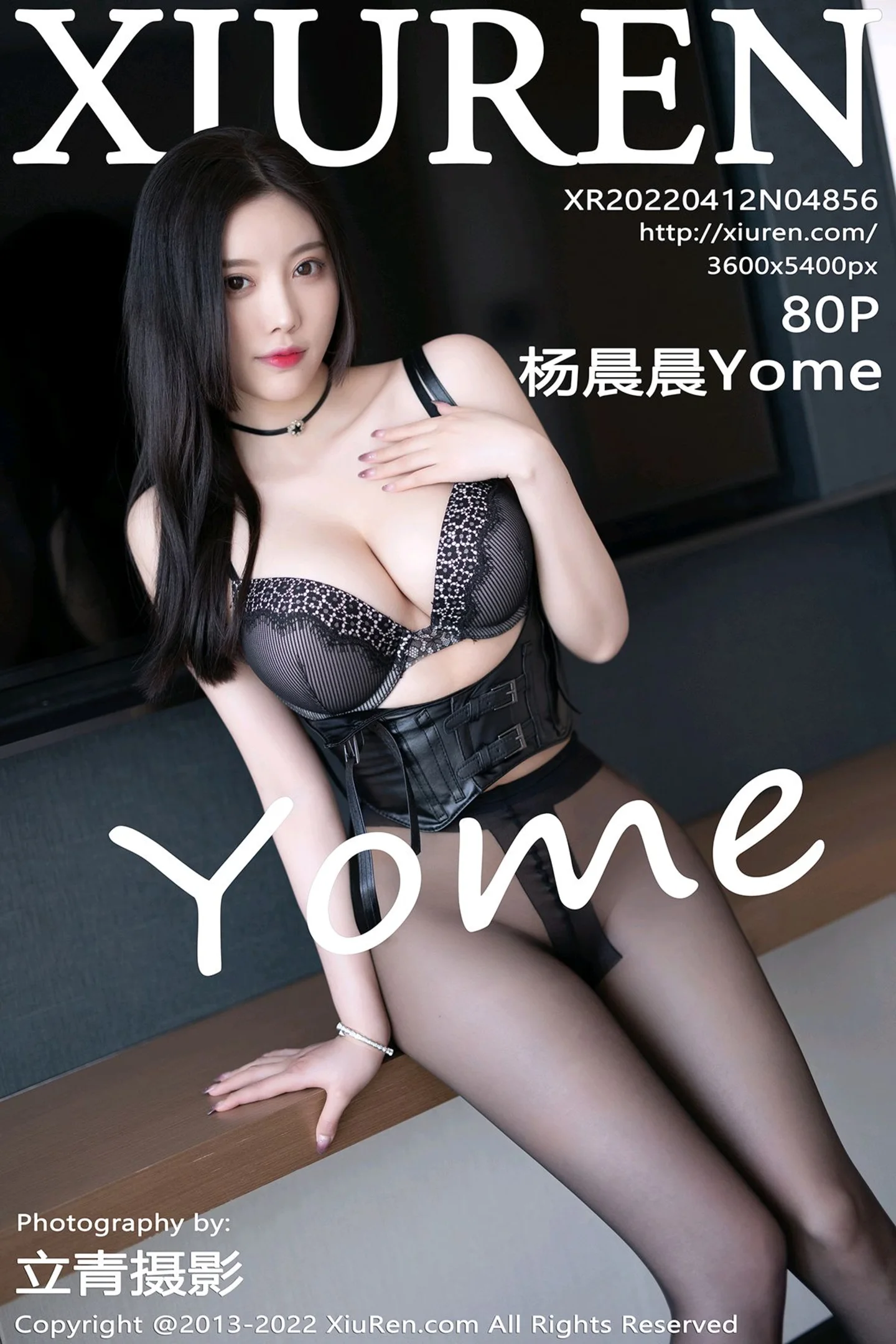 [XiuRen秀人网]No.4856_女神杨晨晨Yome性感白T配黑短裙半脱露黑色蕾丝内衣诱惑写真80P-秀人网 - XiuRen.Xyz